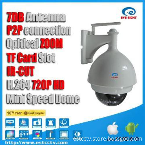 PTZ 720P Wireless IP Camera Outdoor, Webcam P2P